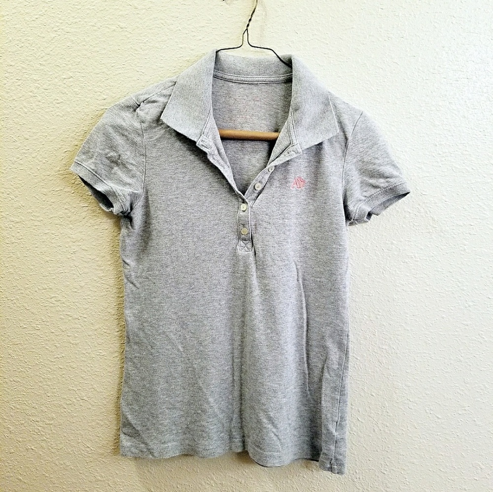 Aeropostale grey polo shirt size M